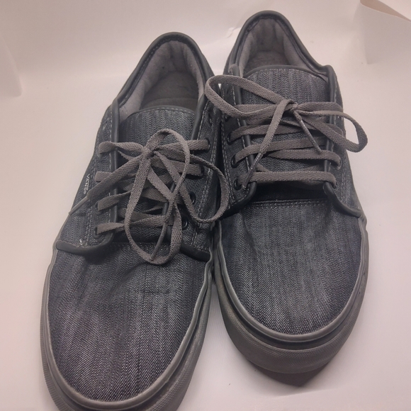 Vans Ultra Cush Pro Shoes Dark Gray Denim Pewter - Picture 7 of 8